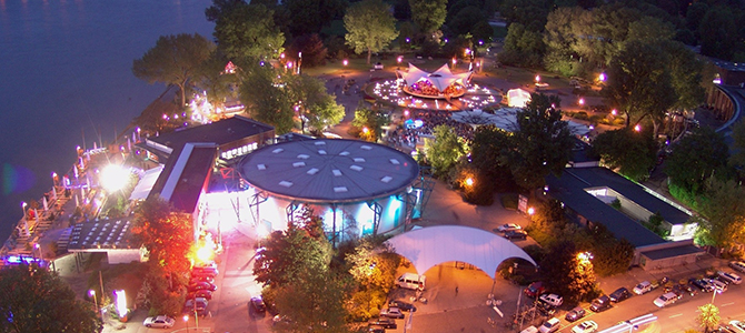 Tanzbrunnen von oben